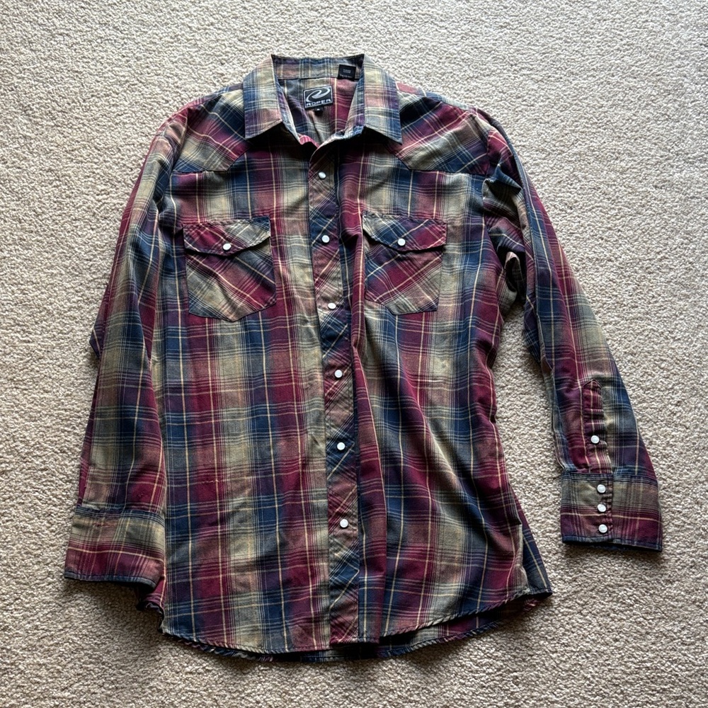Roper Multicolor Plaid Casual Shirt